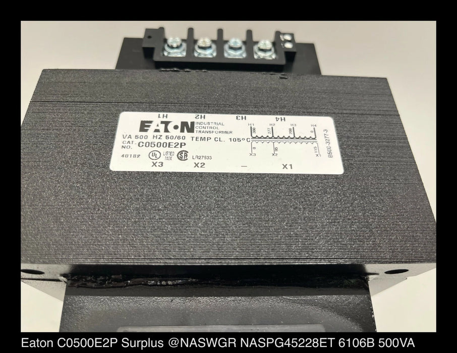 Eaton C0500E2P Industrial Control Transformer - 380:115v, 500VA - Unused Surplus