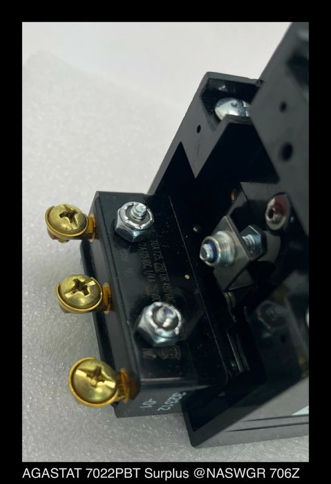 AGASTAT 7022PBT Timing Relay .5-5 seconds 125VDC - Unused