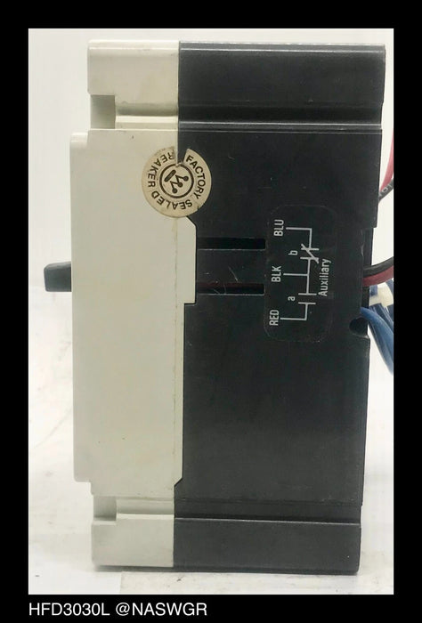 Westinghouse HFD3030L Molded Case Circuit Breaker w/ Aux and Al/Lo Switch - 30 Amp