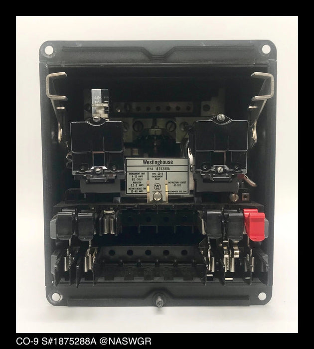 Westinghouse CO-9, 1875288A Overcurrent Relay - 4/12 Amp