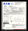 Eaton V48M28T1516CU Energy Efficient Transformer - 480:208Y/120v, 15kVA - Unused