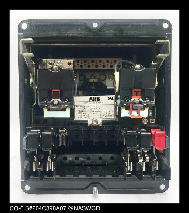ABB CO-6, 264C898A07 Overcurrent Relay- 1/12 Amp
