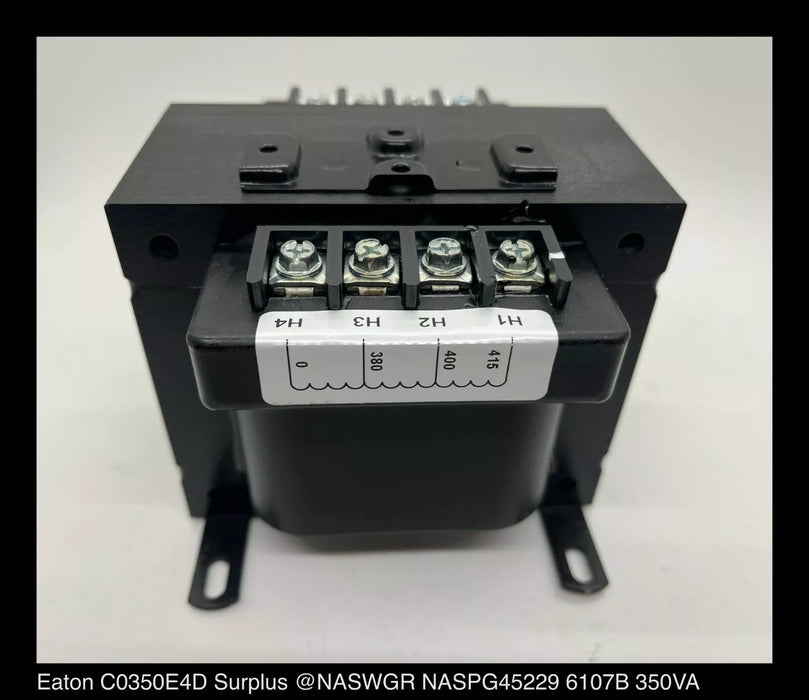 Eaton C0350E4D 350VA Industrial Control Transformer - Surplus