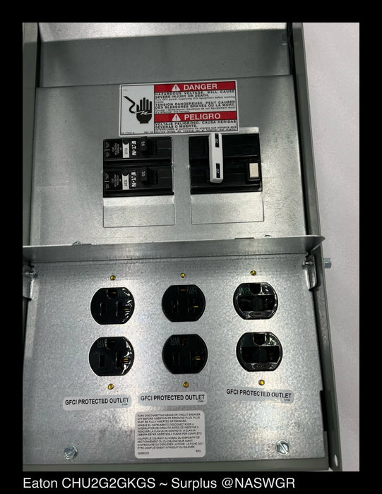 Eaton CHU2G2GKGS 125A Power Outlet Panel - Unused Surplus