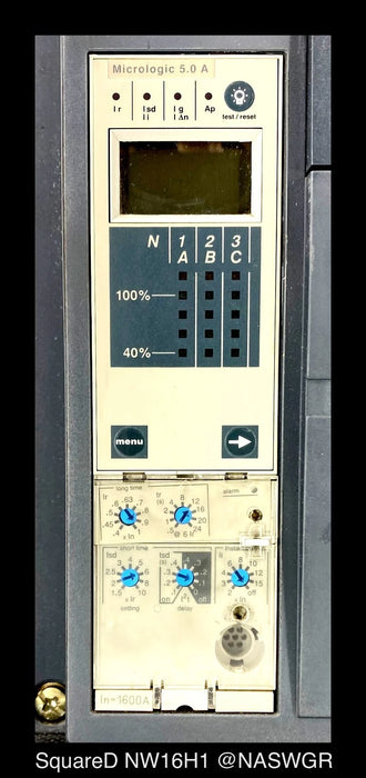 Square D MasterPact NW16H1 Circuit Breaker - 1600 Amp