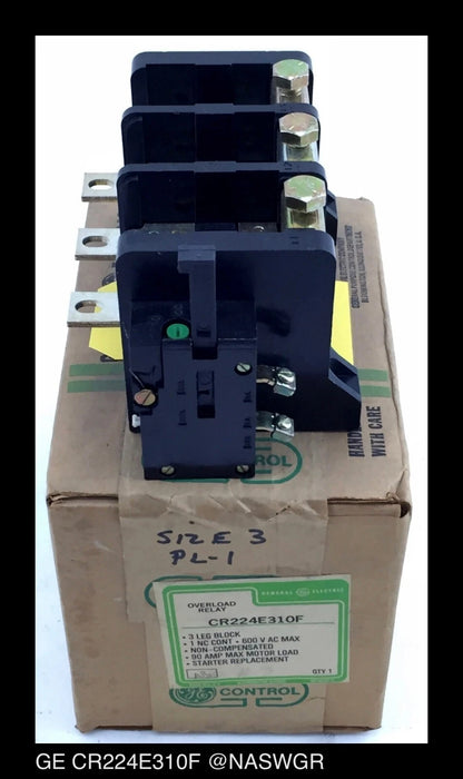 CR224E310F - GE CR224E310F Overload Relay 90 Amps Unused Surplus