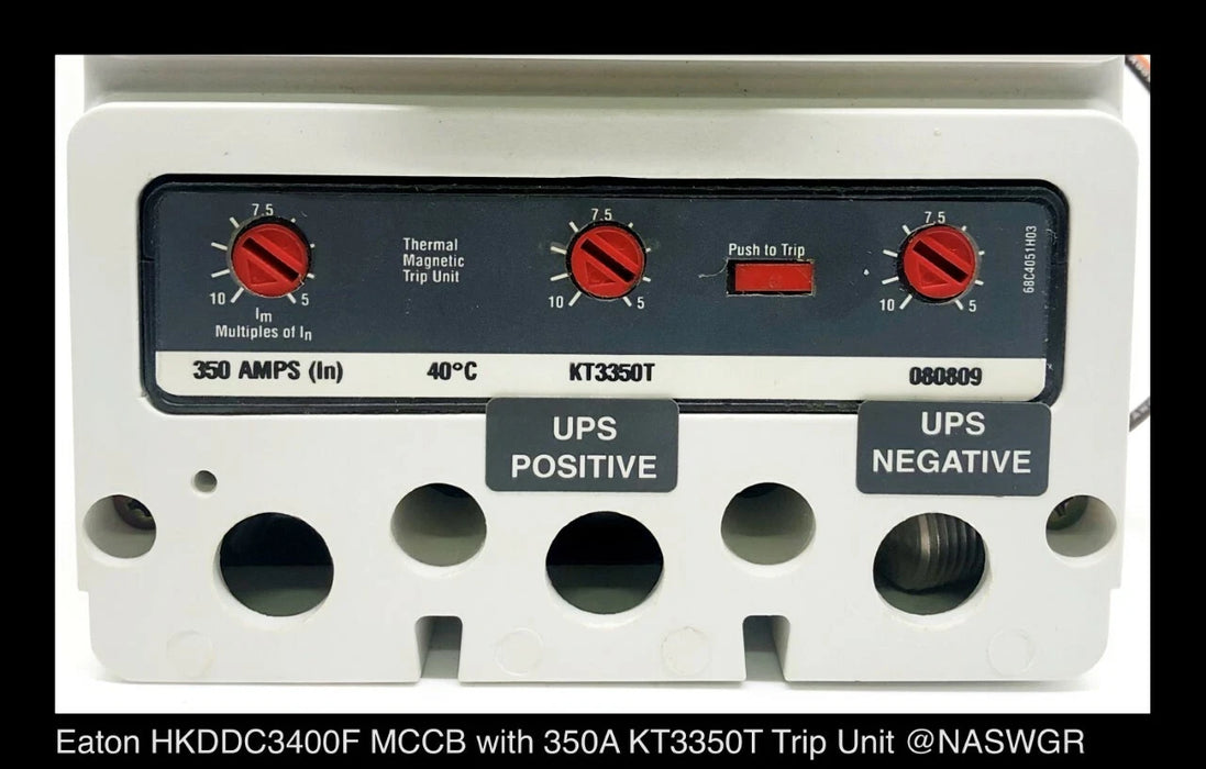 Eaton HKDDC3400F Molded Case DC Circuit Breaker - 350 Amp