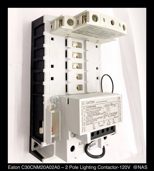 Eaton C30CNM20AC2A0 Mech Held Lighting Contactor - 120V, 120V - Unused Surplus