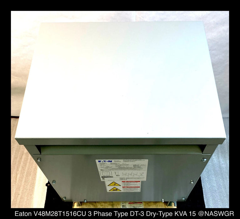 Eaton V48M28T1516CU Energy Efficient Transformer - 480:208Y/120v, 15kVA - Unused