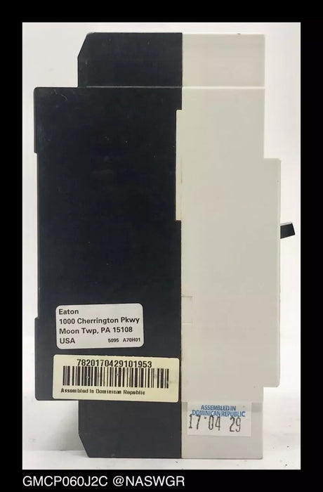 Eaton GMCP060J2C Motor Circuit Protector - 60 Amp - Unused
