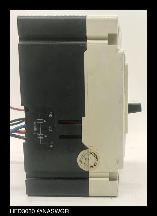 Westinghouse HFD3030 Molded Case Circuit Breaker w/ Aux&Al/Lo Switch - 30 Amp