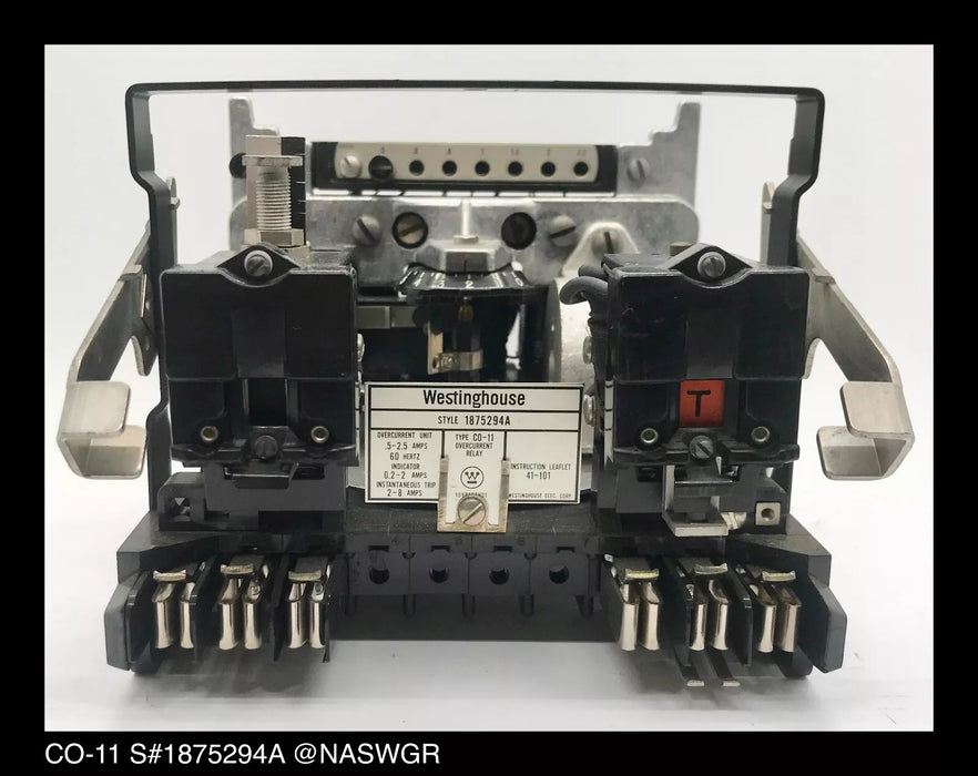 Westinghouse CO-11, 1875294A Overcurrent Relay - 0.5/2.5 Amp