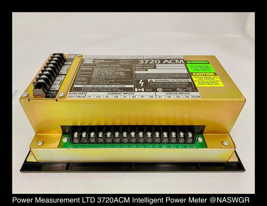 POWER MEASUREMENT LTD. 3720-ACM Intelligent Power Meter