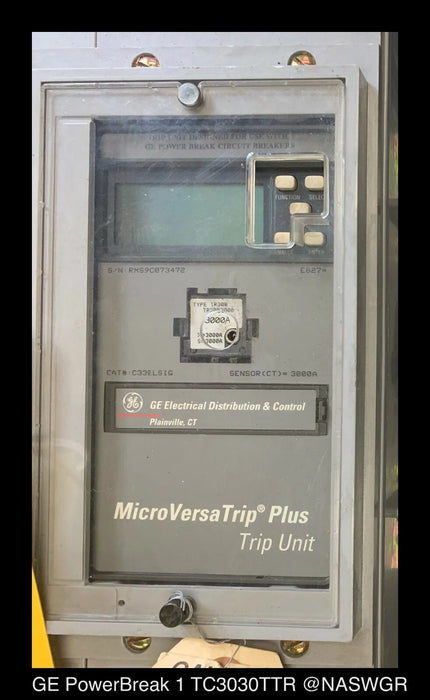 GE PowerBreak TC3030TTR Breaker (M/O,D/O) - 3000 Amp - Tested/1Yr Warranty