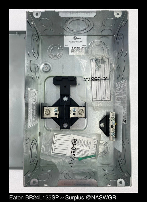 Eaton BR24L125SP BR Main Lug Load-Center 125A, 120/240V - Unused