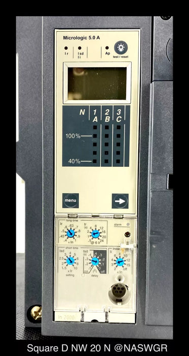 Square D MasterPact NW20N Circuit Breaker - 2000 Amp