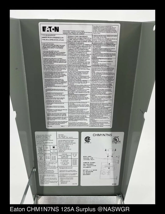 Eaton 125A Power Outlet Meter Panel Surface Mount Ring Type Socket CHM1N7NS