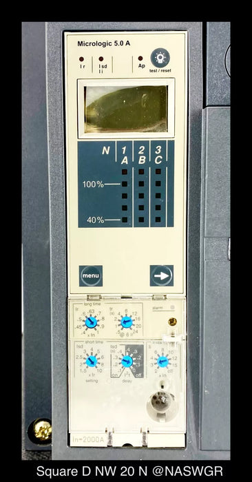 Square D MasterPact NW20N Circuit Breaker - 2000 Amp