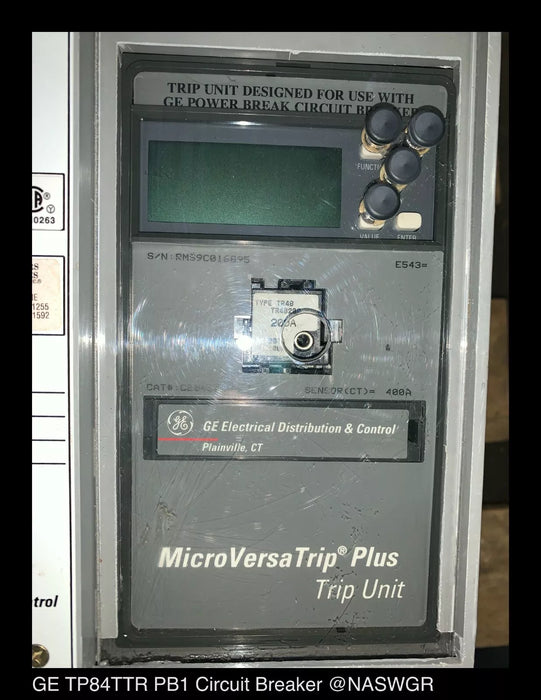 GE TP84TTR PowerBreak Circuit Breaker