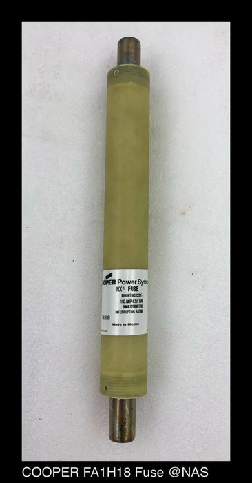 Cooper Power Systems FA1H18 NX Fuse 18 Amp 4.3 KV- Surplus
