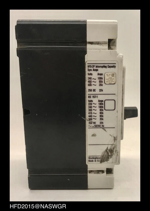 Westinghouse HFD2015 Molded Case Circuit Breaker - 15 Amp