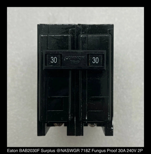 Eaton BAB2030F Quicklag Molded Case Circuit Breaker - Surplus 30A
