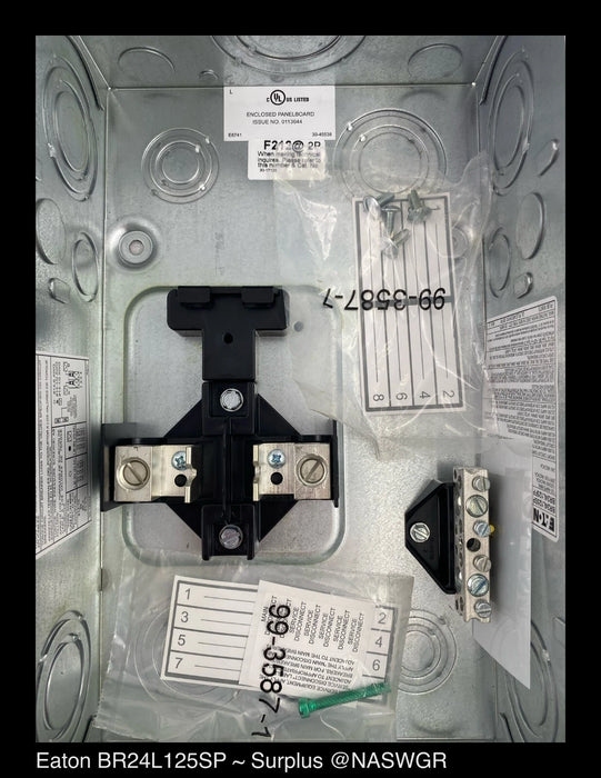 Eaton BR24L125SP BR Main Lug Load-Center 125A, 120/240V - Unused