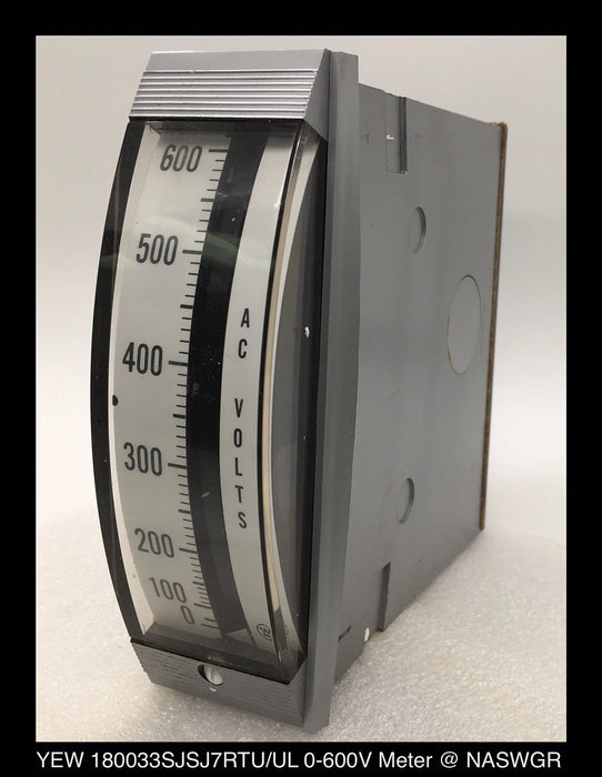 YEW 180033SJSJRTU/UL - 4" Vertical Panel Meter - 0-600V, AC