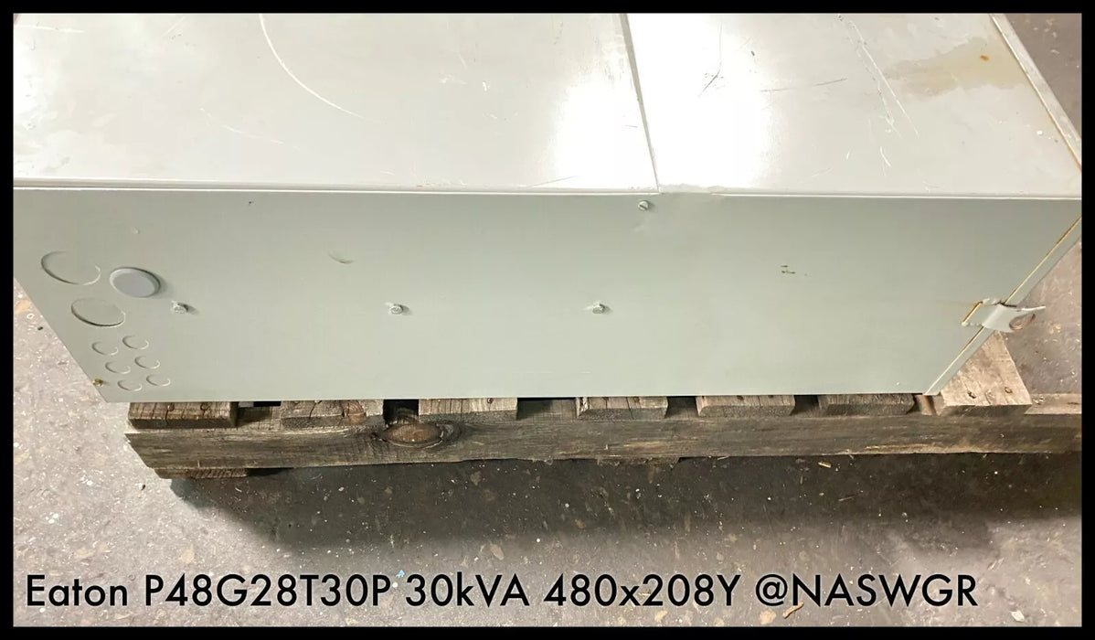 Eaton Power Center P48G28T30P - 30 KVA 480V x 208/120V, 3Ø-4W - 24Ckt Panel