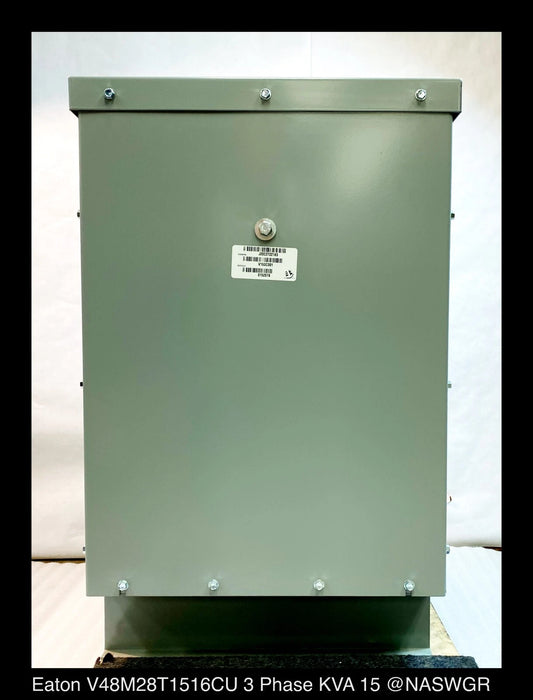 Eaton V48M28T1516CU Energy Efficient Transformer - 480:208Y/120v, 15kVA - Unused