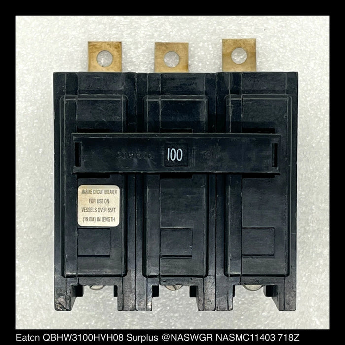 Eaton QBHW3100HVH08 Molded Case Circuit Breaker Marine Duty - 100 Amp - Unused