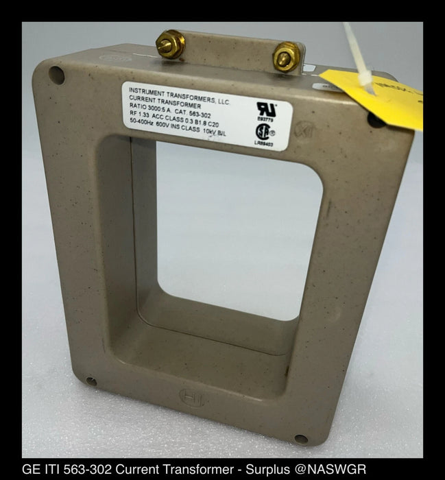 GE ITI 563-302 - Indoor Current Transformer 3000:5A/600V - Unused Surplus