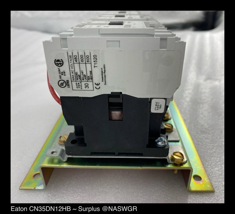 Eaton CN35DN12HB CN35 Electrically Held Lighting Contactor 30A/277VAC - Surplus