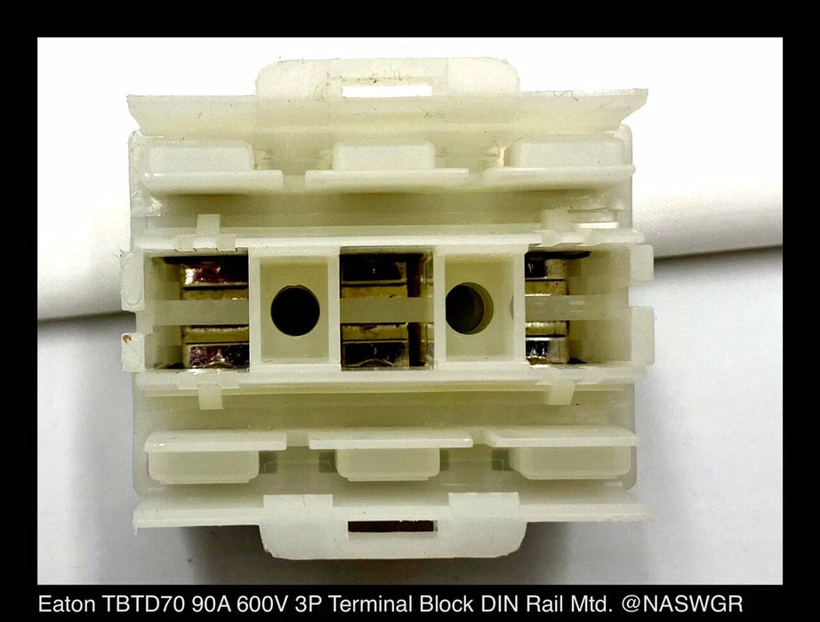 Eaton TBDT70 3P Terminal Block 90A 600V - Surplus - Sold in Groups of 3 Pcs.