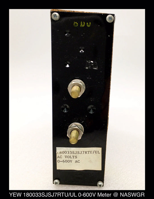 YEW 180033SJSJRTU/UL - 4" Vertical Panel Meter - 0-600V, AC
