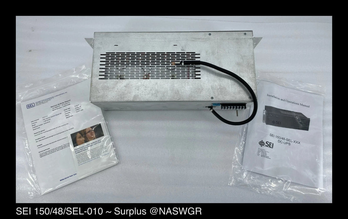 SEI Power 150/48/SEL-010 Uninterruptible Power System - Surplus