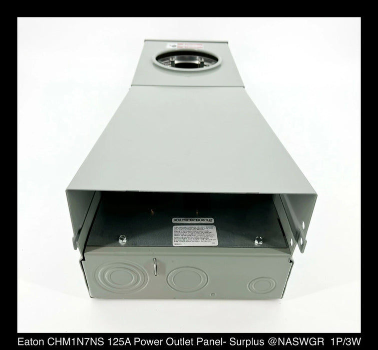 Eaton 125A Power Outlet Meter Panel Surface Mount Ring Type Socket CHM1N7NS