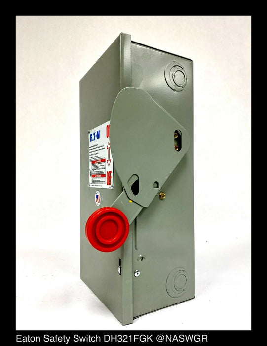 Eaton DH321FGK Heavy Duty Safety Switch - 30A/240V/3P/N1 - Unused
