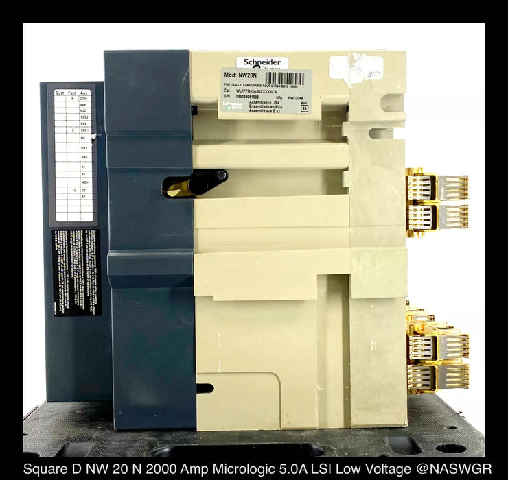 Square D MasterPact NW20N Circuit Breaker - 2000 Amp