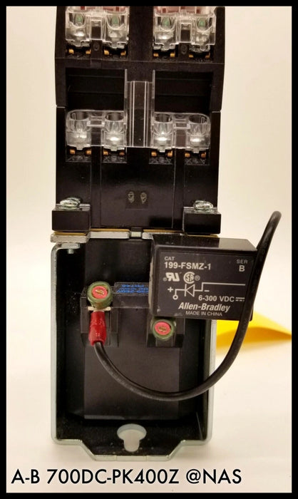 Allen-Bradley 700DC-PK400Z2 Relay - 230/250VDC Coil - 8 pole w/Diode