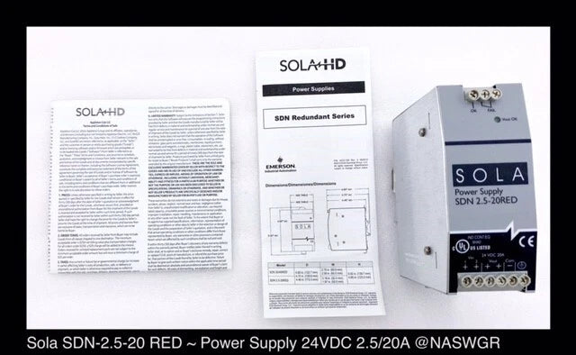 SolaHD SDN-2.5-20RED Power Supply, Redundancy Module, 24VDC Out