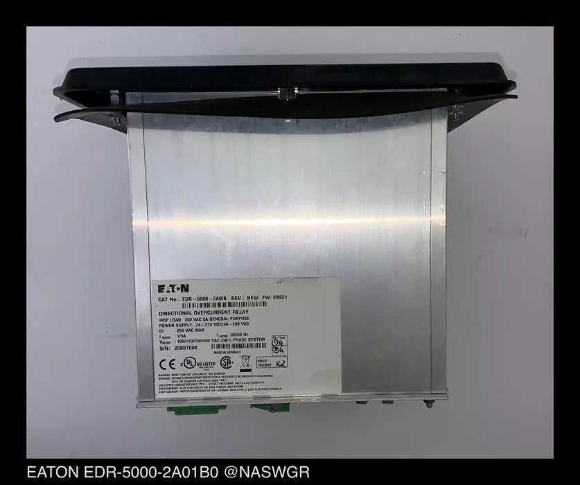 EATON EDR-5000-2A01B0 Directional Overcurrent Relay - 65D1004G31 Surplus