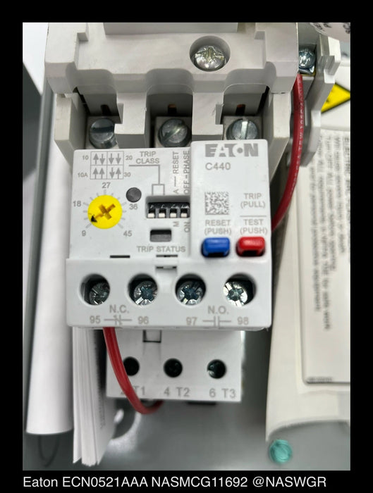Eaton ECN0521AAA NEMA-2 Motor Control Starter - Unused