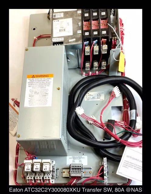 Eaton ATC3C2X30080XKU Automatic Transfer Switch - 80A/120-480V/3P - Unused