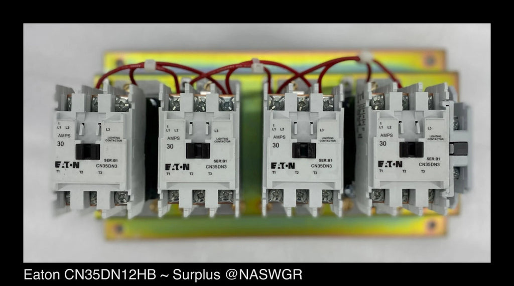 Eaton CN35DN12HB CN35 Electrically Held Lighting Contactor 30A/277VAC - Surplus