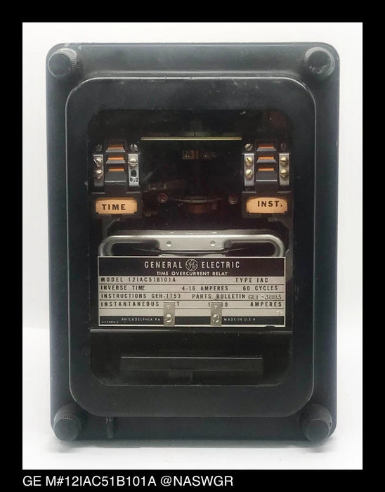 GE 12IAC51B101A Overcurrent Relay - 4/16 Amp
