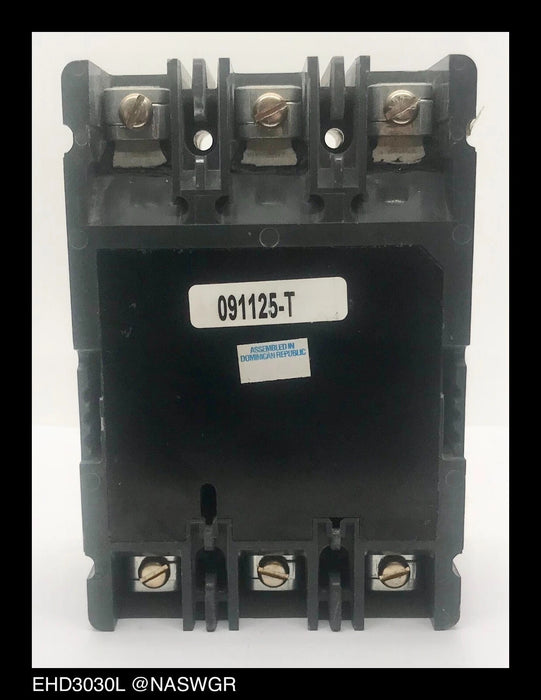 Eaton EHD3030L Molded Case Circuit Breaker - 30 Amp - Tested/1Yr Warranty