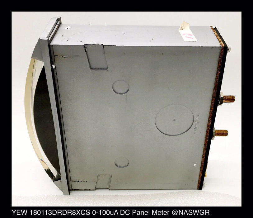 YEW 180113DRDR8XCS - 4" Vertical Panel Meter - 0-100uA, DC