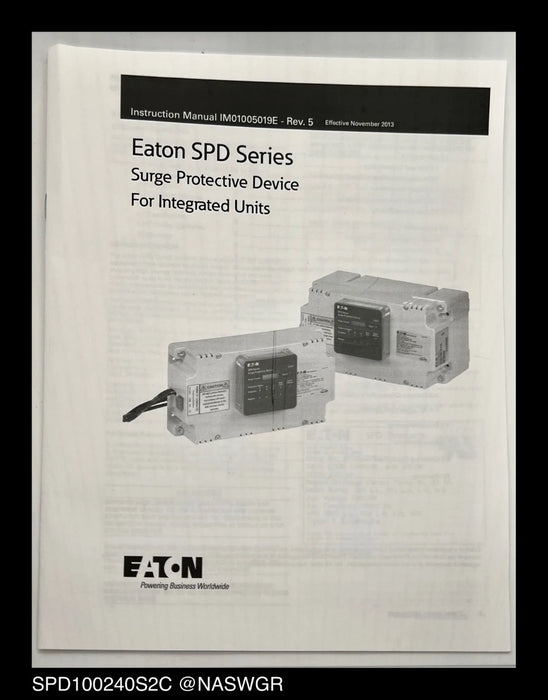 SPD100240S2C - Eaton SPD100240S2C Surge Protection Device - Surplus