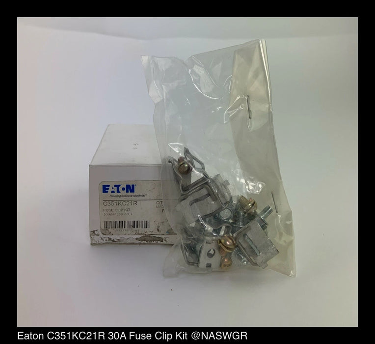 Eaton C351KC21R Freedom NEMA Fuse Clip Kit - 30 Amp - Unused Surplus